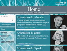Tablet Screenshot of mon-articulation-artificielle.com